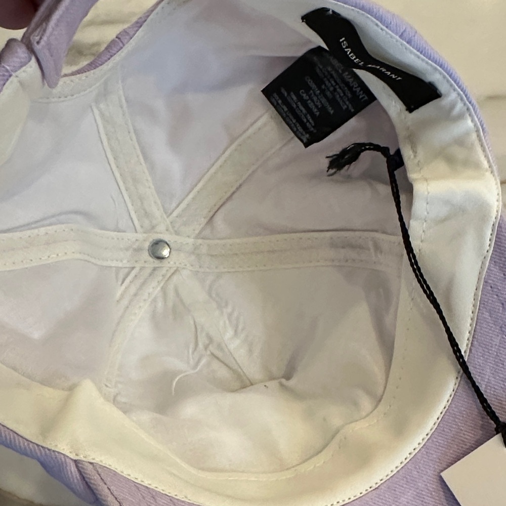 Isabel Marant Light Purple Cap with Embroidery - Picture 6 of 7